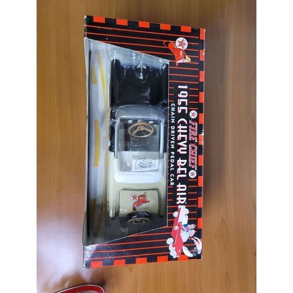 Texaco Fire Chief Black 1955 Chevy Bel Air Diecast Pedal Car By Gearbox #A67 - Picture 6 of 11